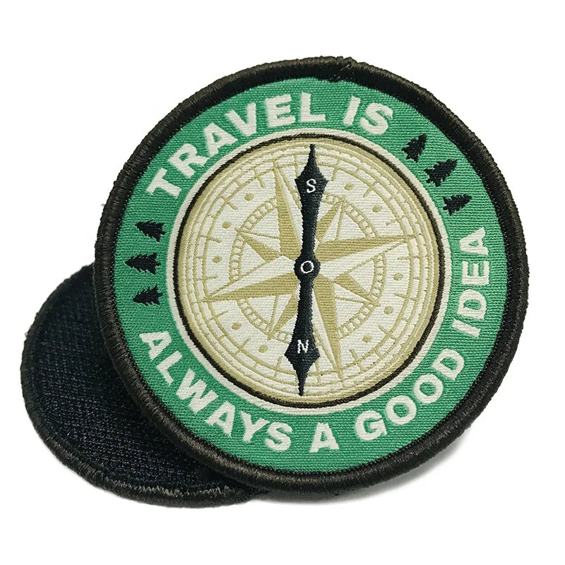 Custom DIY Woven Patch Hook and Loop Backing Patches