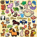 Popular Designer Custom Lovely PVC Silicone Clog Zoo Accessories Horse Deer Squirrel Woodland Animal Shoe Charms Buckles Bulk