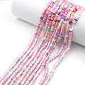 Factory Wholesale Cheap 6mm Flat Round Polymer Clay Spacer Beads for Bracelet Making