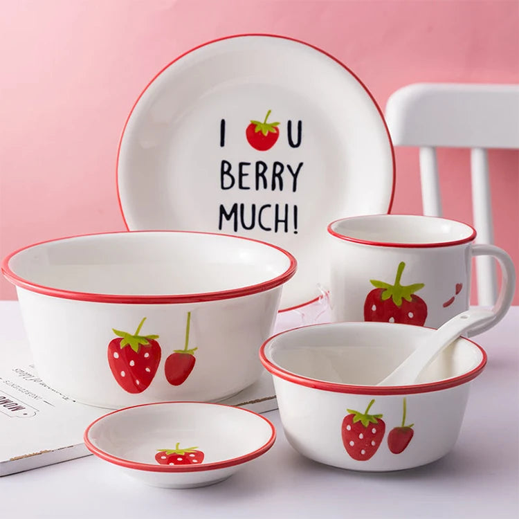 Nordic Style Restaurant Home Ceramic Crockery Plates Set Stoneware Porcelain Dinnerware Sets