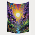 Custom Abstract Art Tapestry Woven Wall Hangings in Different Designs for Home Decoration Printed Pattern