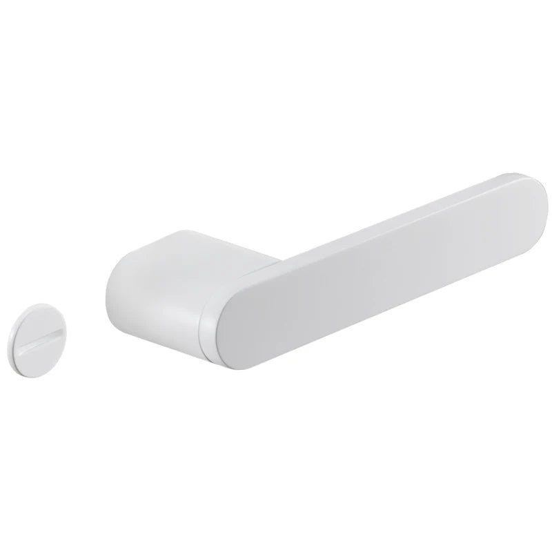 Minimalist White Door Knob Set High Standard Privacy Access Passage Interior Lock for Bedroom Made of Alloy