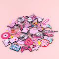 Keychain Pink Cartoon Figure Keyrings Cute Key Chains Memento Key Holder Fit Kids Children Bag Trinket Custom Wholesale