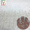 Wholesale Embroidered Tulle Sequin Lace Fabric Luxury Beaded Lace Fabric for Women Wedding Dress