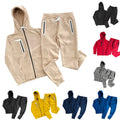 Liu Ming Hot Selling Custom Logo Autumn Men Casual Clothes Hooded Zipper Jacket Sweatpants Tracksuit Set