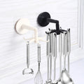 Kitchenware Hook Rotatable Multi-functional Storage ABS Material Plastic Wall Hook Adhesive Wall Hook Home and Kitchen Gadgets