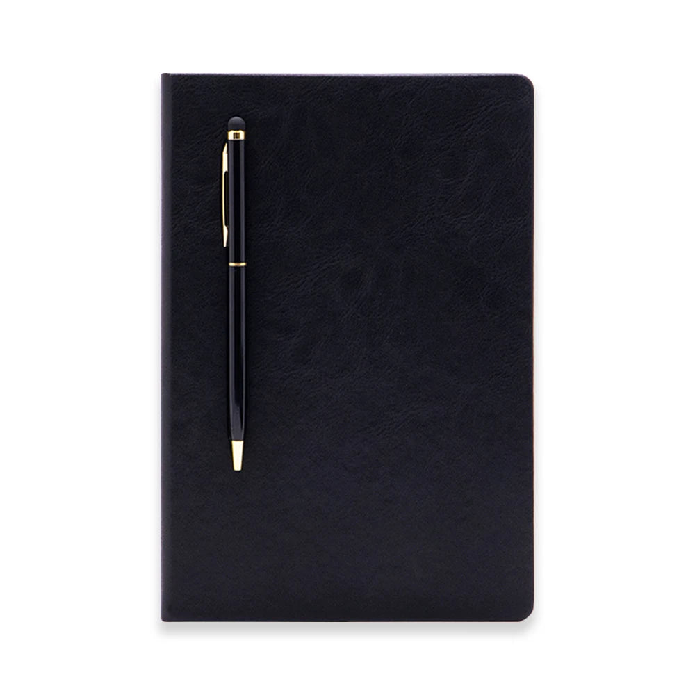 Custom A5 Business Hardcover Journal with 100 Sheets Magnetic Pen Holder Leather Notebook Thermal Binding