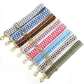Meetee B-J180 3.8cm New Color Stripe Ribbon Ladies Bag Accessories Adjustable Shoulder Strap