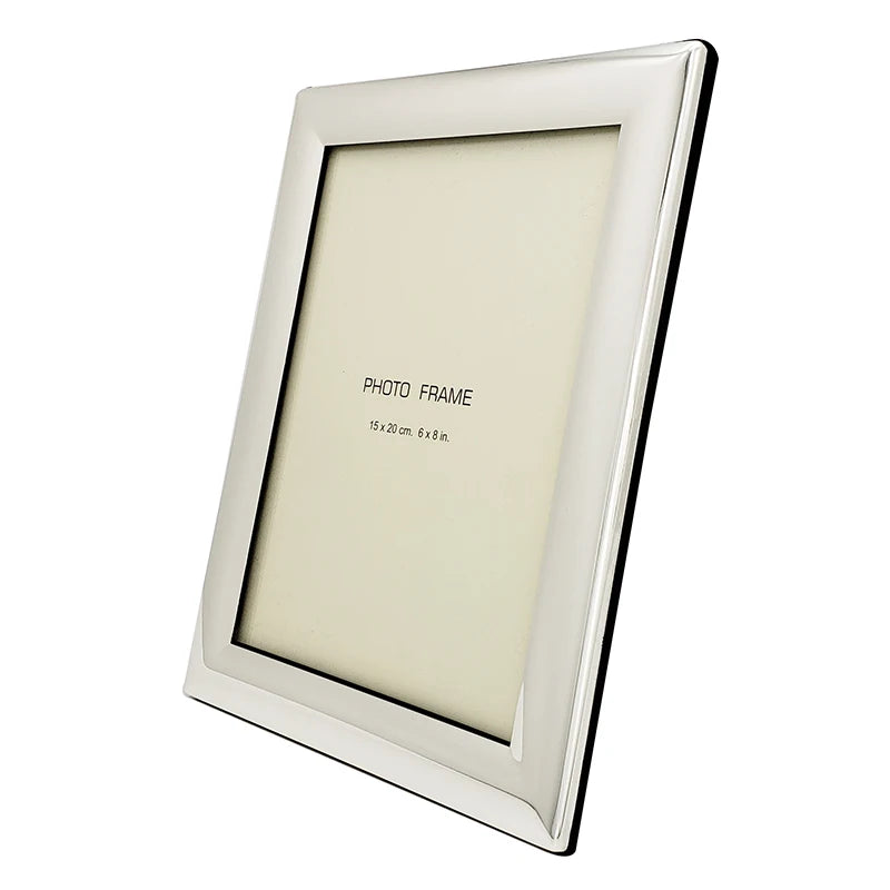 Silver Glitter Wide Edge Photo Frame Silver Plated Photo Frame  Landscape or Portrait for Table