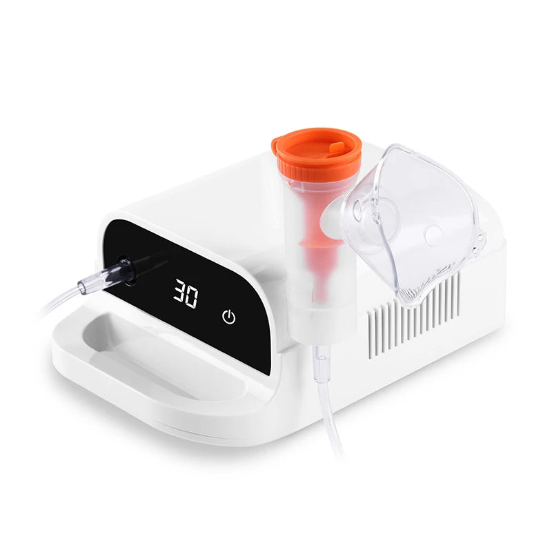 Household Electric Handheld Asthma Inhaler Digital Display Home & Commercial Use Desktop Compressor Nebulizer Timer CE Certified