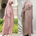 M189 Chiffon Khimar Khimar Dubai Women Maxi Long Abaya Muslim Dress Hijab Khimar Abaya 2 Piece