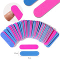 100PCS Wholesale Mini Nail File with Double Sided Wood Chips Cute Disposable 100/180 Nail File
