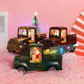 Hot Selling Santa Claus Tractor Ornament Water Filled Wind Lamp Small Oil Lamp Water Ball Christmas Gift
