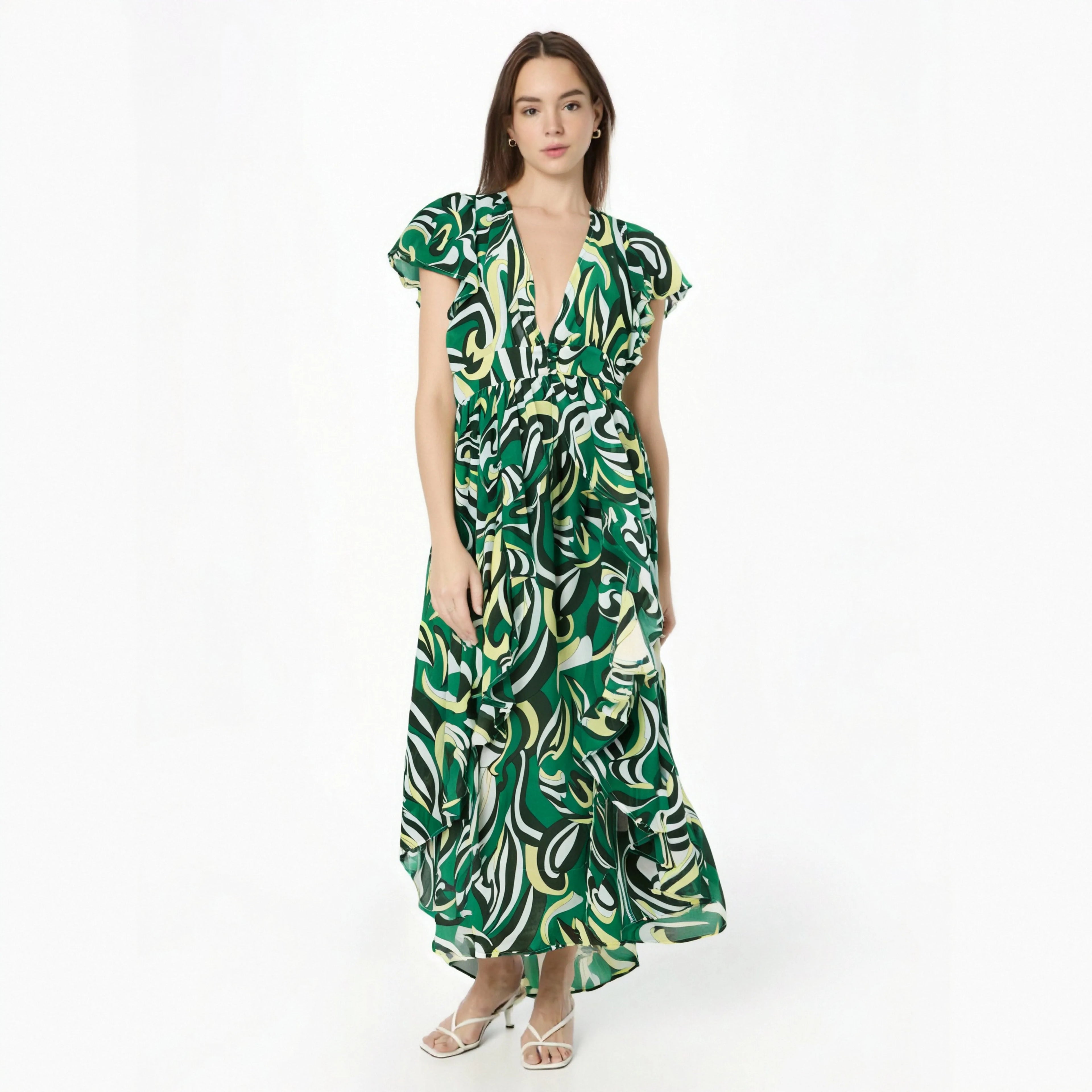 Good Quality Deep Plunge Dress Urbanic Dress Woman One Piece Dress Women Korean Style