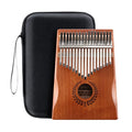 Kalimba Thumb Piano Finger Mbira Kids Adults Instrument Transparent (NATURAL) 17 Keys Mahogany Playing Music Songs Carb Steel