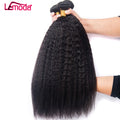 10A Brazilian Raw Virgin Cuticle Aligned Hair Kinky Straight Human Hair Bundles 28 30 Inch Remy Natural Hair Weave Extension