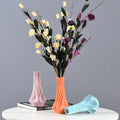 High-End Ceramic Vase Ornaments for Home Asymmetrical Niche Art Living Room Cross-Border New Flower Arrangements Dried Flowers