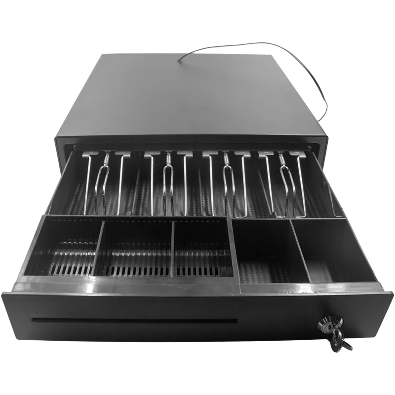 Supermarket and Restaurant Checkout Counters 335mm Cash Drawer 4 Banknotes 5 Coins POS Cash Box Money Box for Retails MegaBDM
