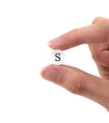 1.5 cm Round Paper Size Sticker Labels for Clothing XS to XL Sizes with Barcode Feature