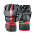 GINGPAI Professional Half-Finger Leather Gloves for MMA Boxing Sanda Free Mixed Martial Arts Training-High Quality Hand Grips