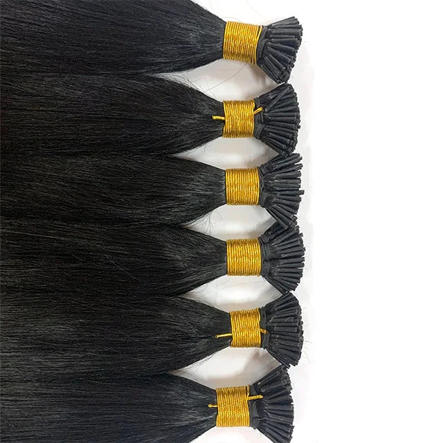 I Tip Hair Extensions Wholesale Bone Straight Itip Extension Hair Human Remy Brazilian Mico Links Virgin Hair I Tip Vendors