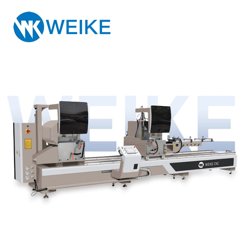 WEIKE CNC Aluminum Cutting Machine Two Heads 45 and 90 Degree Cutting Saw with 500/600mm Saw Blade for Window and Door