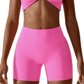 Candy Color Quick Dry Nude Yoga Shorts Hip Lift Running Fitness Shorts Tight High Waist Sports Shorts