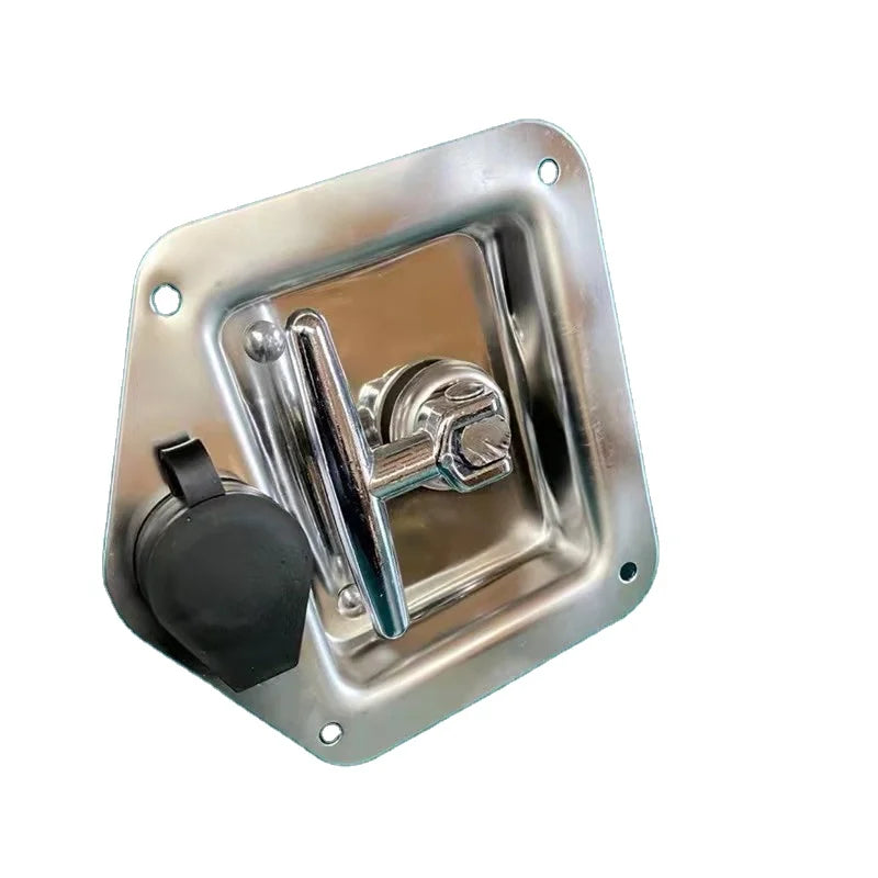 Galvanized Zinc Waterproof Cover High Quality Stainless Steel T Handle Lock Tengsong TS-011 Paddle Latch Tool Box for Truck