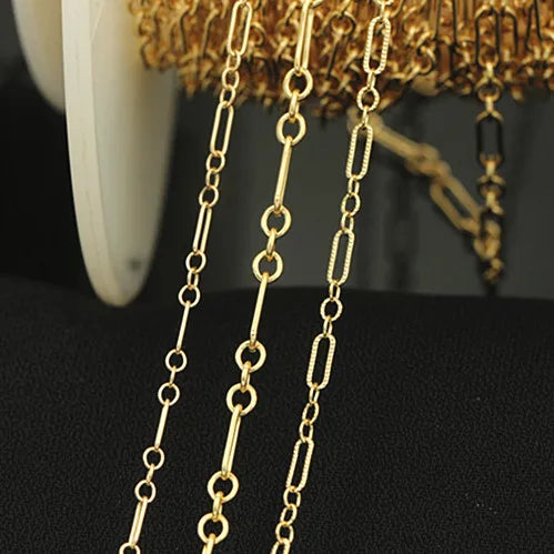 GP US 14k Gold Filled Patterned 3+1 Cable Bulk Chain Gold Filled Permanent Chain Jewelry Supplier Jewellery Making Wholesale