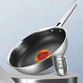 Stainless Steel Surgical Pans 26cm/28cm 18/8 304 Stainless Steel Frying Pan Induction Gas Frying Pan
