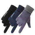 Custom Logo Winter Thermal Anti Slip Touch Screen Biker Outdoor Riding Warm Gloves for Men