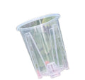 Clear Transparent Plastic Herbs Pots with Holes Orchid Breathable Slotted Pots Plant Pots Planter