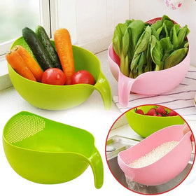 Plastic Food Filter Rice Strainer Basket Sieve Vegetable Drainer for Kitchen Gadgets
