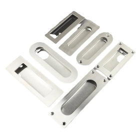Machinery Factory Custom Oem Furniture Zinc Hidden Pull Handles Brushed Nickel Concealed Handles for Kitchen