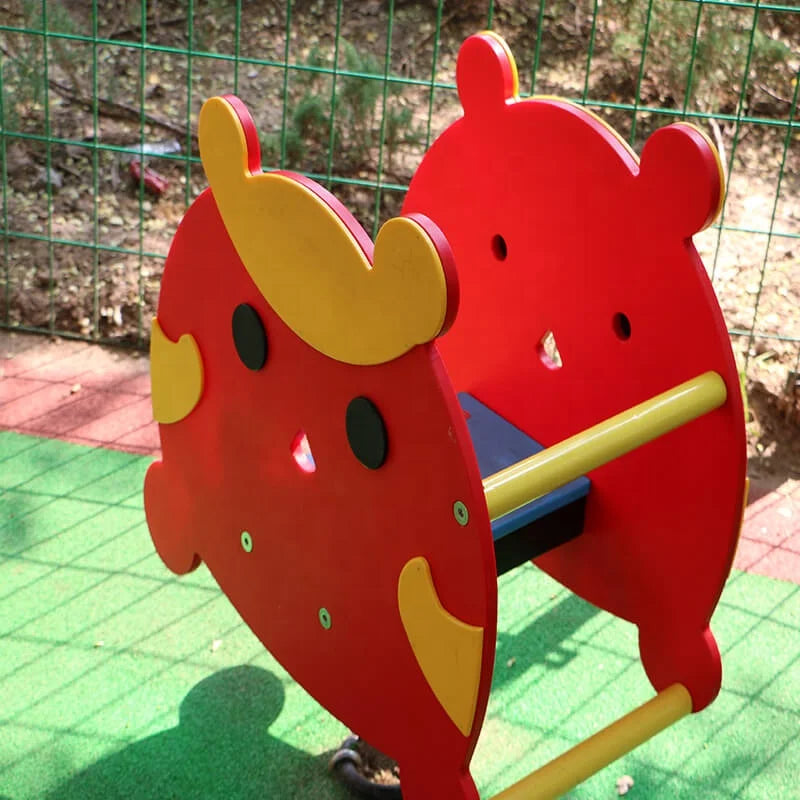 GYX Dolphin Shape Spring Rocking Ride-On Toy for Kids 3-12 Years Outdoor School Use PE Material <100kg Capacity