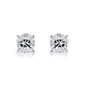 Wholesale VVS Diamond Stud Earrings 14K 18K Solid Gold Princess Cut Push Back for Men and Women