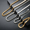 Wholesale Simple Trendy 316L Stainless Steel 18K Gold Plated Fish Scale Bracelet and Necklace Jewelry Set for Women