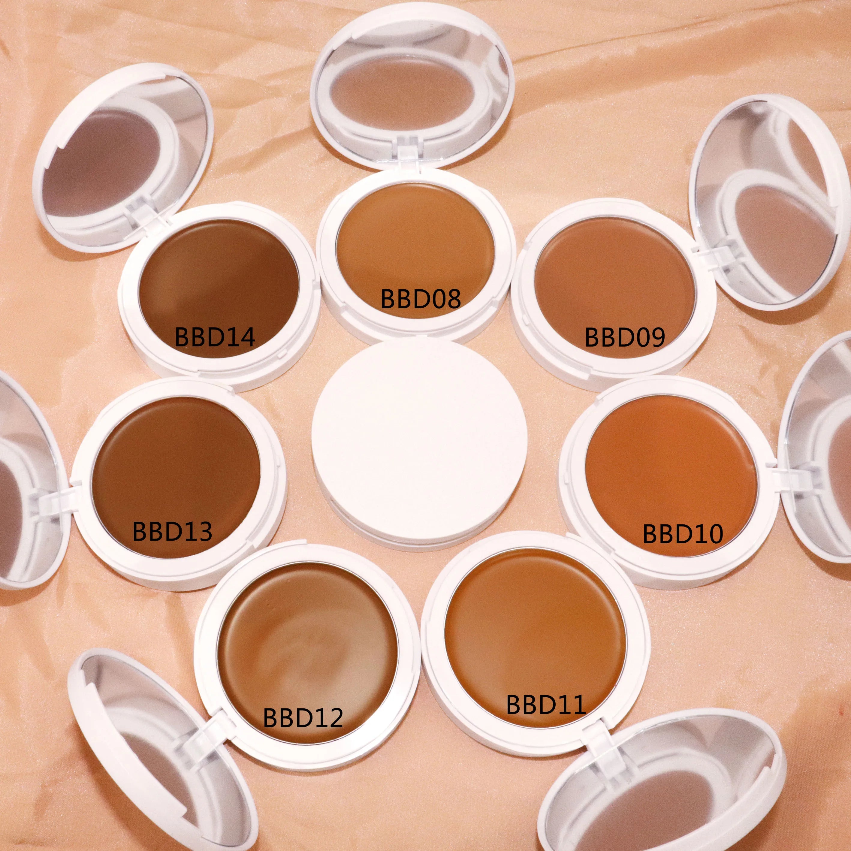 Wholesale Private Label Makeup Concealer Foundation Cream OEM Custom Waterproof Full Coverage Cosmetic Cream Foundation