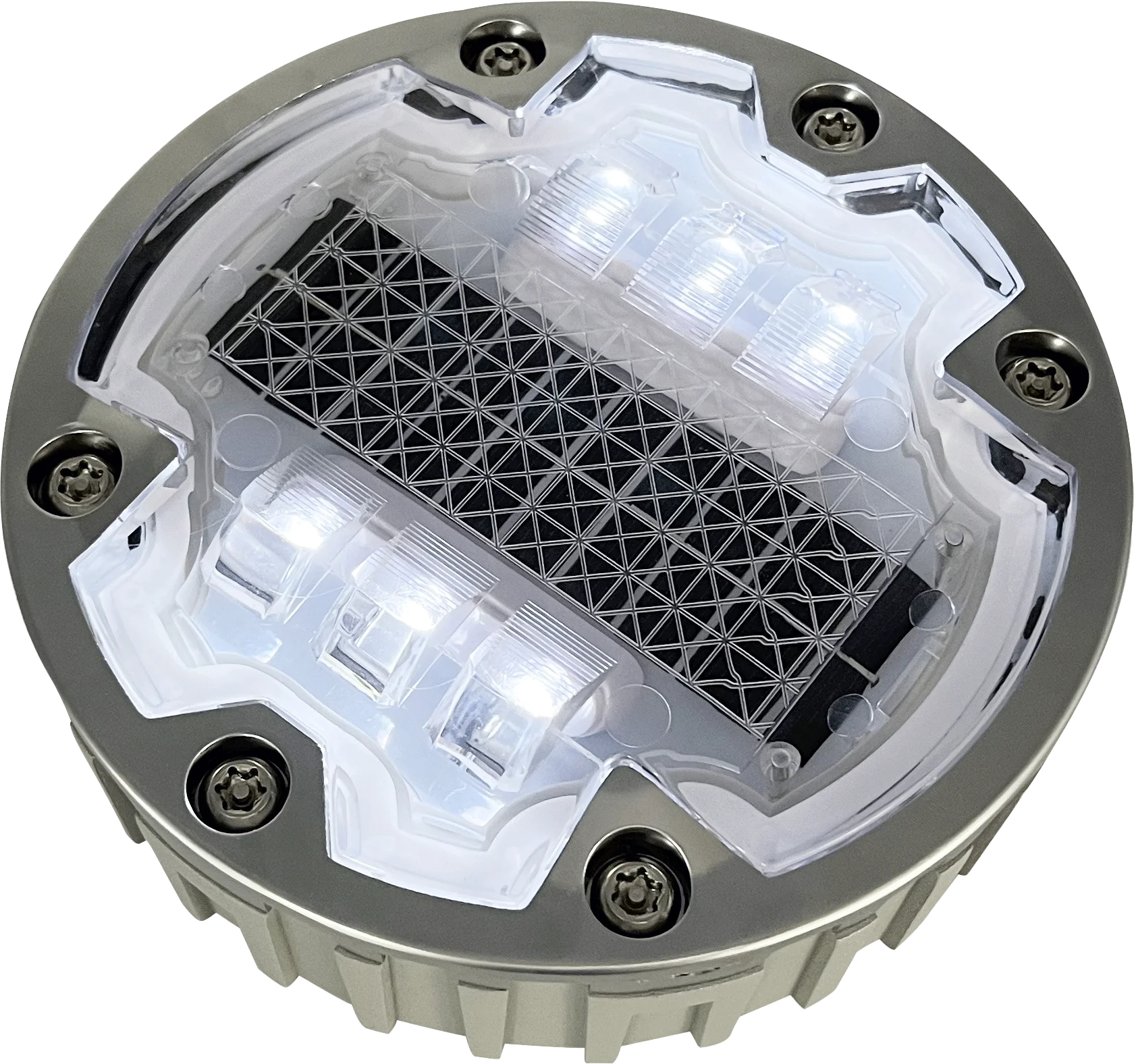 6 Screwd 143mm Solar Road Studs Embedded Road Stud Pavement Marker Led 143*47mm Solar Il300 Road Stud