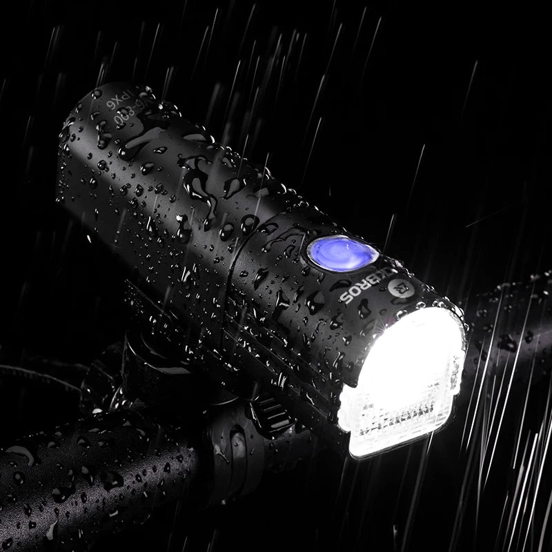 ROCKBROS Bike Light Rainproof Bicycle Front Lamp USB Charging Headlight 800 Lumen Multiple Modes Flashlight Cycling Accessories