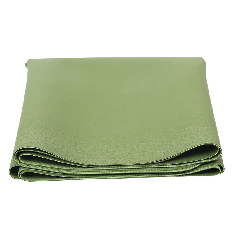 Wholesale Customized Travel Thin Foldable Anti slip 1.5mm Coconut Fiber Pu 100% Natural Rubber Polyurethane Green Yoga Mat