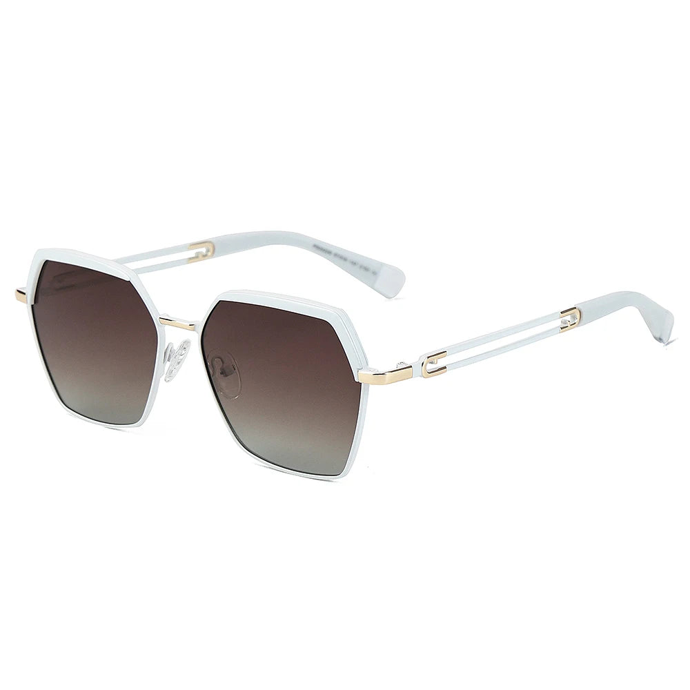 New Luxury Designer Women's Sunglasses Fashion Eyeglasses Polarized Glasses Custom logo  Frame Retro Sunglasses for Women