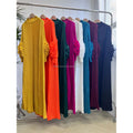 Ships in 48 Hours Tulle Embellished Long Sleeve Pleated Loose Dress