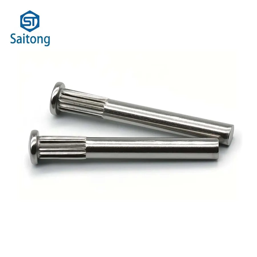 China Low Factory Price Stainless Steel Flat Round Head Solid Knurled Rivets for New Energy Auto Parts Doors&Boat
