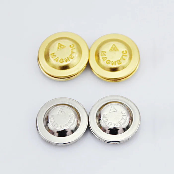 Wholesale Round Magnetic Pin Back Locking Enamel Lapel Pins Accessories Jewelry Name Badge Tags Magnets