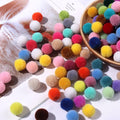 High QualityColorful 1.5cm\0.59inch Polyester Cashmere Wool Ball Handmade DIY Wool Fur Ball Pompom