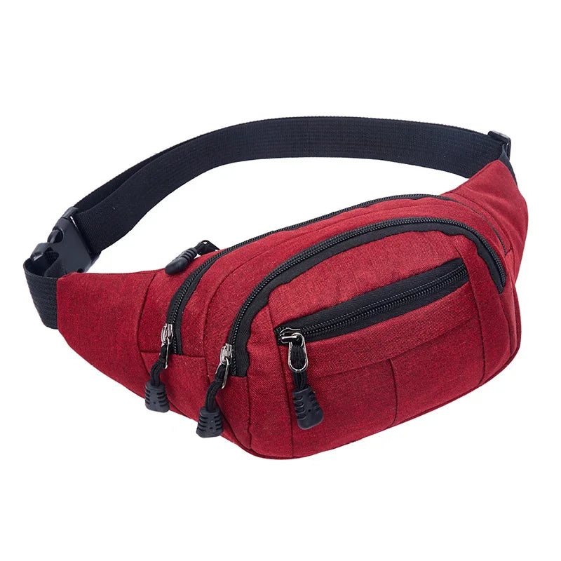 2026 Hot Sell Factory Wholesale High Quality Fashion Waterproof Sports Man Waist Bag