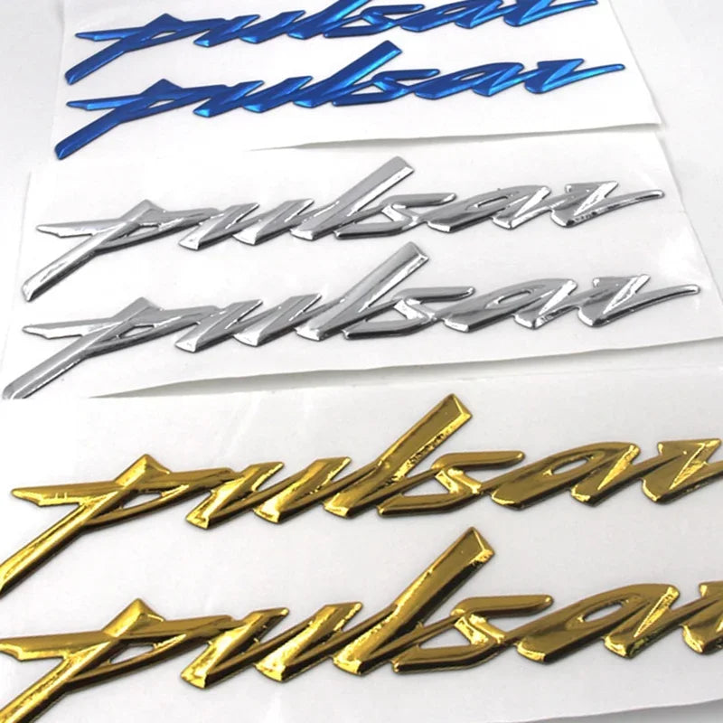 3D Emblem Decal Digital Printing PVC Glossy Finish Bajaj Pulsar 200 NS200 RS200 NS150 NS160 Rouser Pulsar 125 135 150 160 180