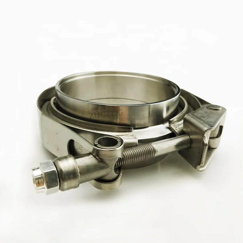 1.5-6.0 Inch Auto Parts V Band Clamp Male Female Flange Kit for Exhaust Pipes Down Pipe Clamp Metal Nut