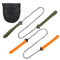 IRONDONKEY 11 Teeth Gold Pocket Hand Zipper Saw Survival Outdoor Manganese Logging Chain Saw Stainless Steel Hiking Products